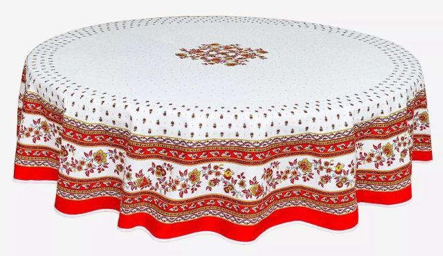 Round Tablecloth coated or cotton Marat d'Avignon Avignon WR